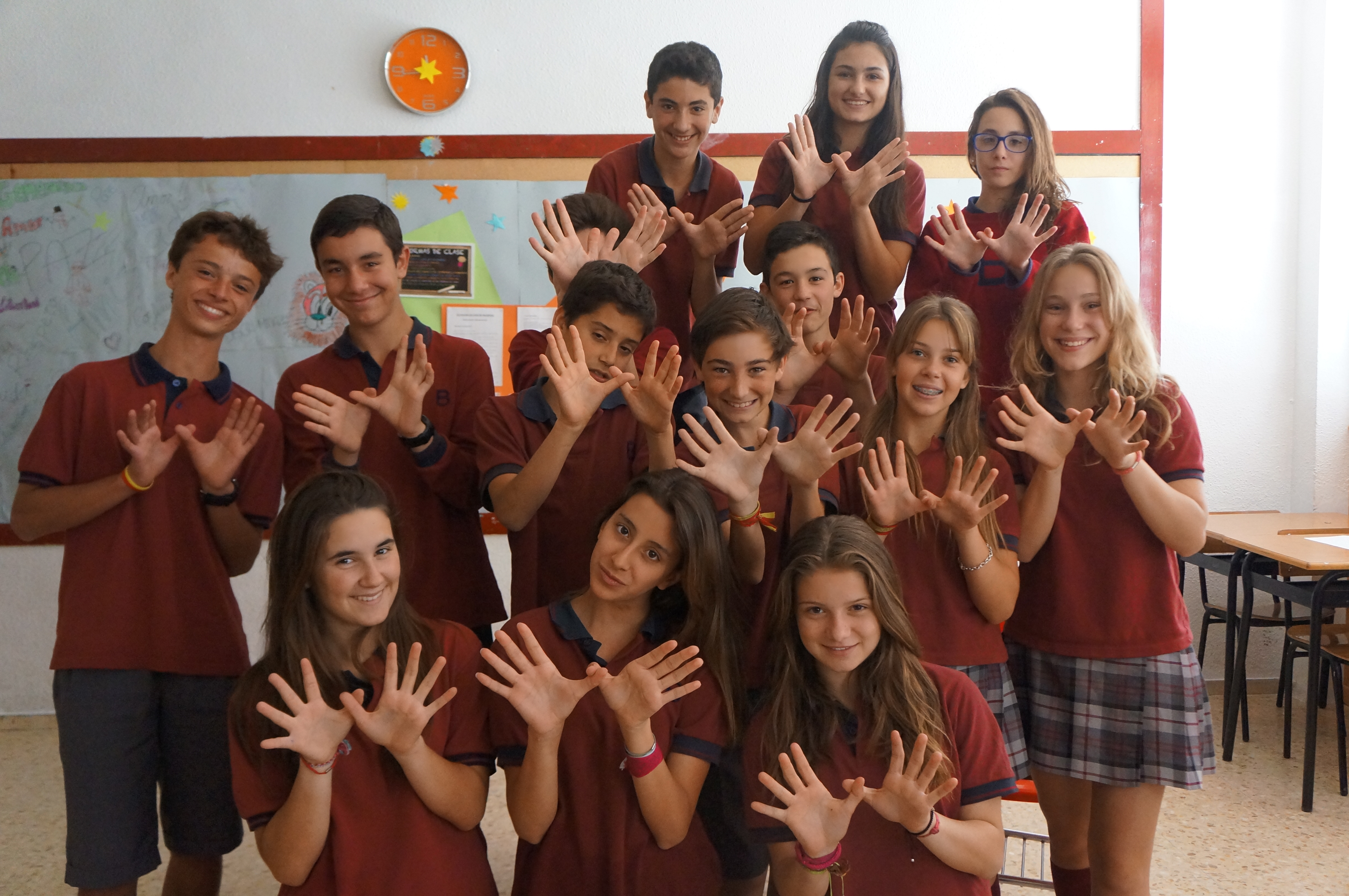 Clase de 2º  ESO Colegio Británico de Aragón