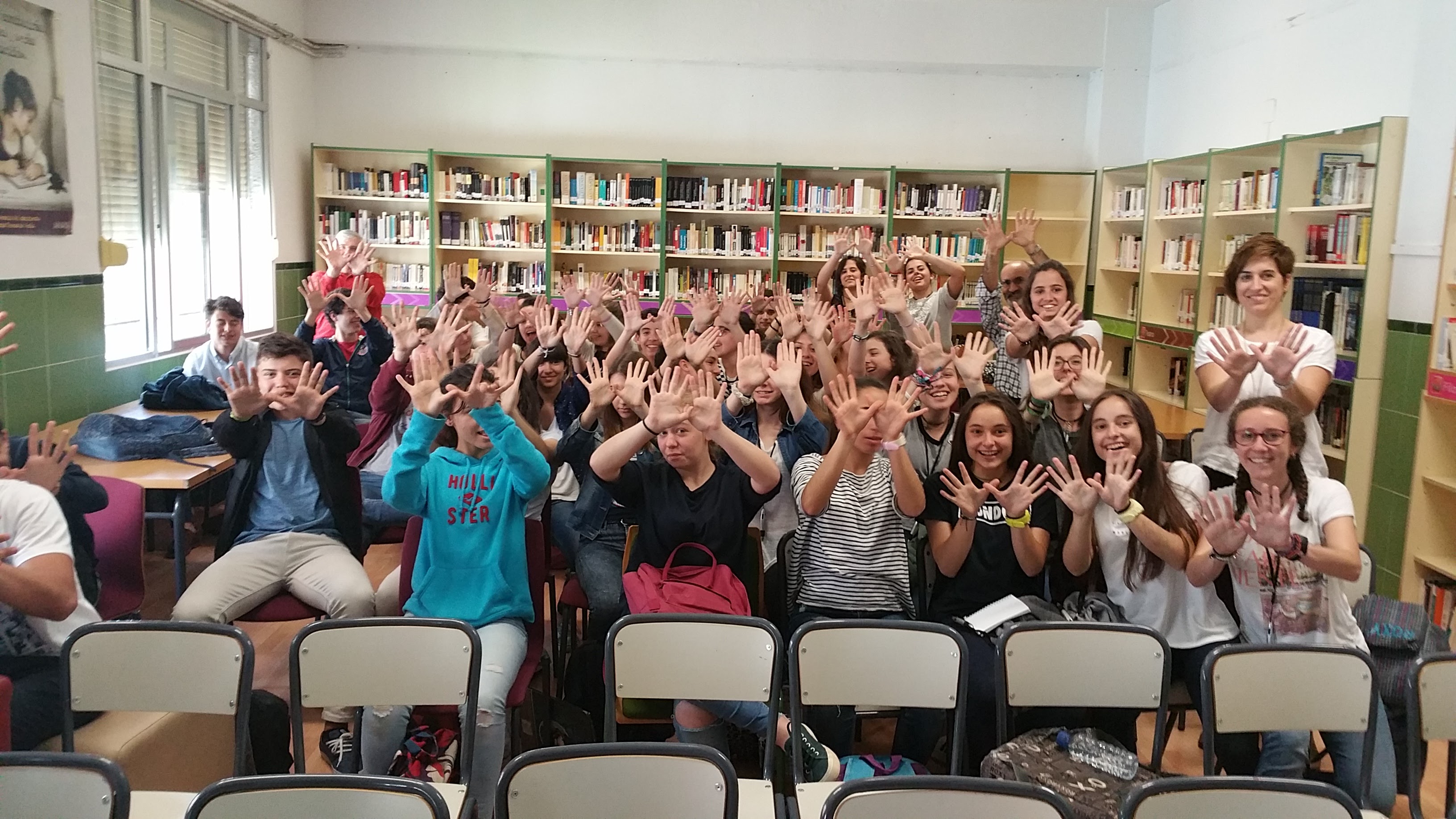 Celebrando el Día de la Red Natura 2000 con los alumnos del IES Norba Caeserina, de Cáceres. vecinos de las ZEPA “Colonias de cernícalo primilla de la Ciudad Monumental de Cáceres”