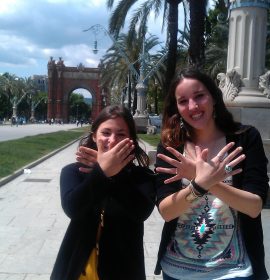 Anna i Estefania,Arc de Triomf