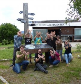 Trabajadores de Urdaibai Bird Center (Bizkaia, Basque Contry)