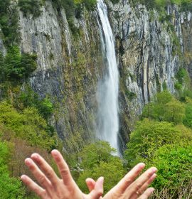 Mariposa en la Cascada del Asón