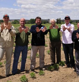 Con agricultores extremeños en Red Natura (SEO & TRANSA)