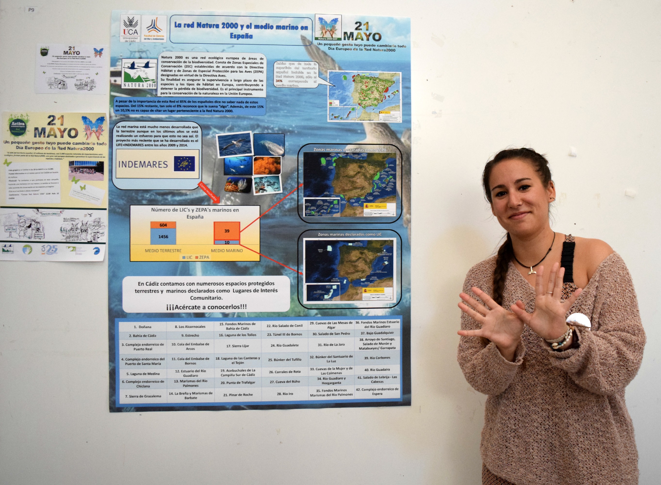 Fotos tomadas en el Día Europeo de la Red Natura 2000 en la Universidad de Cádiz