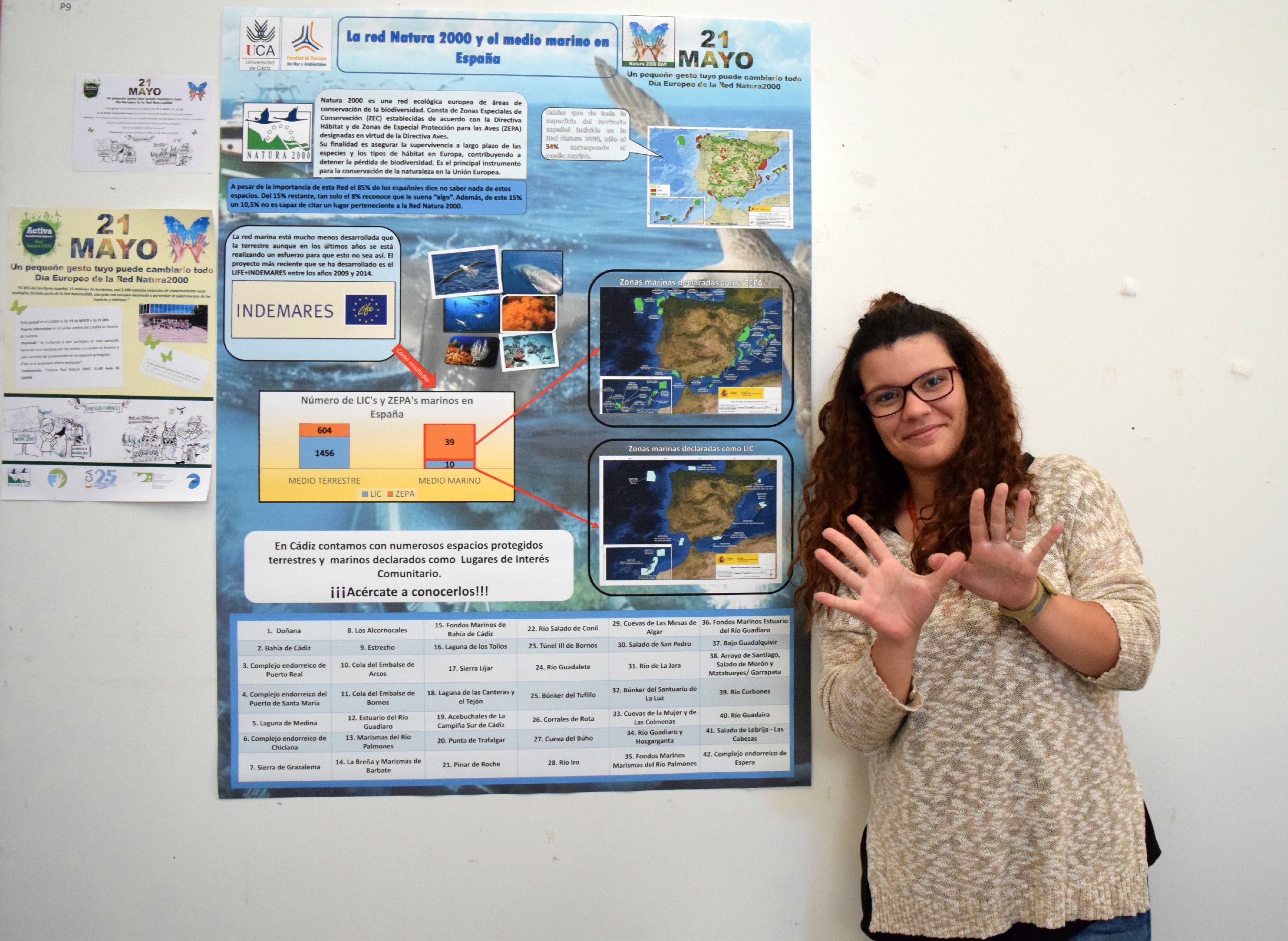 Fotos tomadas en el Día Europeo de la Red Natura 2000 en la Universidad de Cádiz