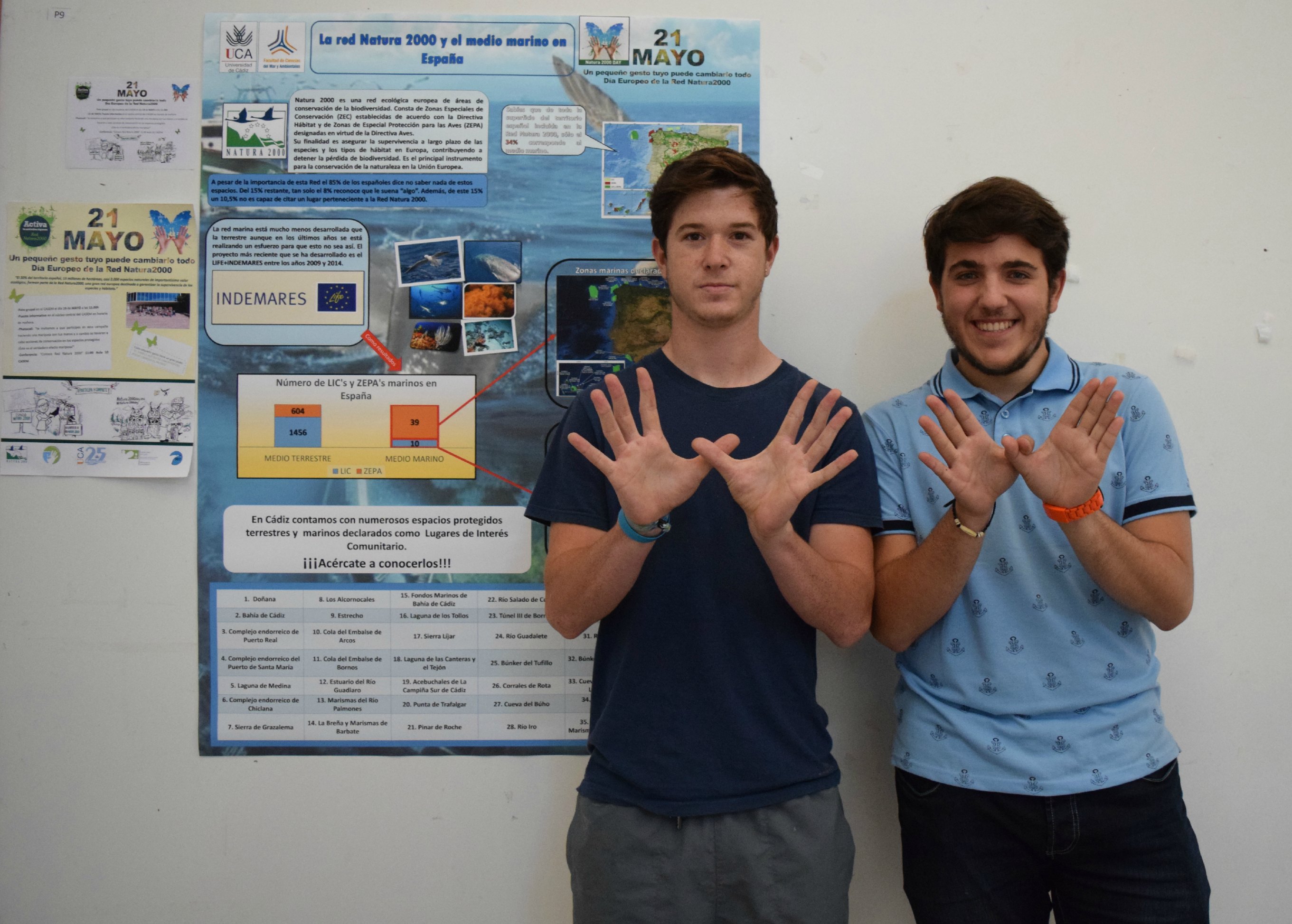 Fotos tomadas en el Día Europeo de la Red Natura 2000 en la Universidad de Cádiz